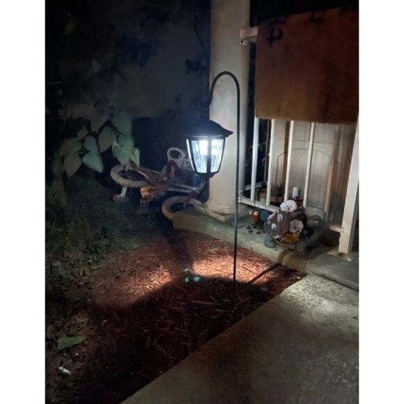 34 Inch Hanging Solar Lights, Shepherd Hook Lights with 2 Shepherd Hooks - Picture 2 of 2